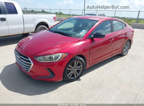 5NPD74LF6HH149113 2017 HYUNDAI ELANTRA Red Front left