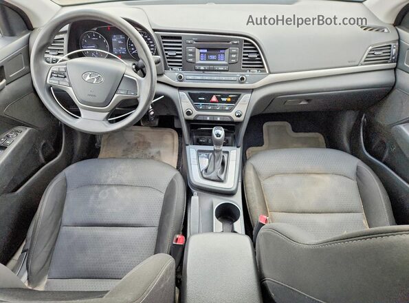 5NPD74LF6HH160127 2017 HYUNDAI ELANTRA Blue Առջևի վահանակի տեսք