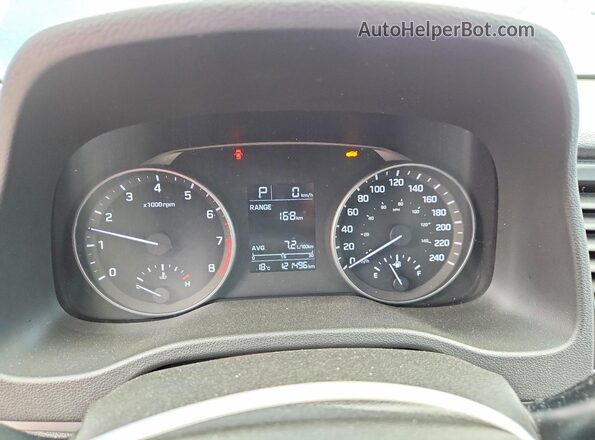 5NPD74LF6HH160127 2017 HYUNDAI ELANTRA Blue Սարքավորումների վահանակի տեսք