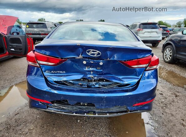 5NPD74LF6HH160127 2017 HYUNDAI ELANTRA Blue Հետևի տեսք
