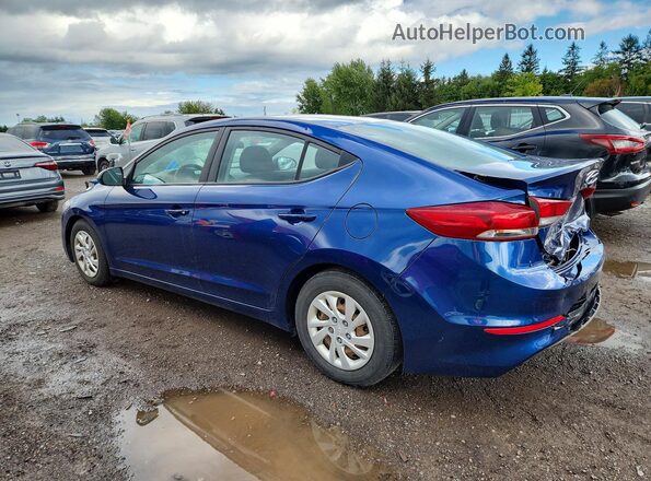 5NPD74LF6HH160127 2017 HYUNDAI ELANTRA Blue Հետևի ձախ