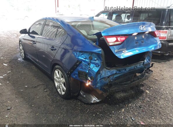 5NPD74LF6HH184590 2017 HYUNDAI ELANTRA Blue Rear left