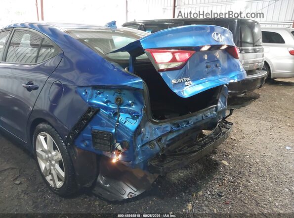 5NPD74LF6HH184590 2017 HYUNDAI ELANTRA Blue Front view