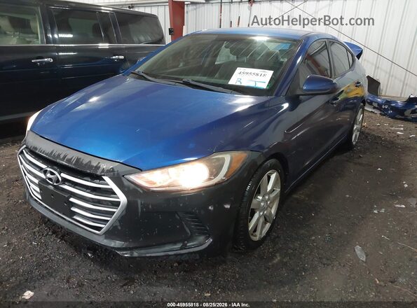 5NPD74LF6HH184590 2017 HYUNDAI ELANTRA Blue Front left