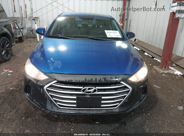 5NPD74LF6HH184590 2017 HYUNDAI ELANTRA Blue Rear interior view