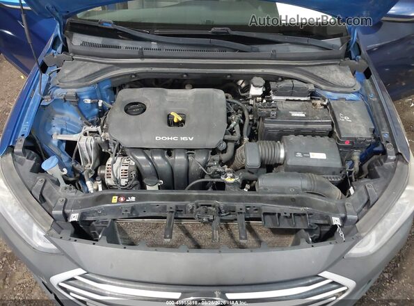 5NPD74LF6HH184590 2017 HYUNDAI ELANTRA Blue Rear view