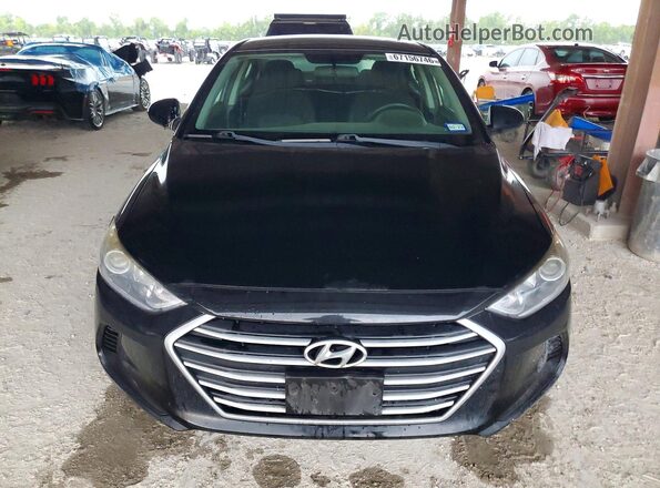 5NPD74LF6JH336325 2018 HYUNDAI ELANTRA Black Front view