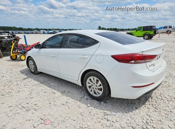 5NPD74LF6JH347020 2018 HYUNDAI ELANTRA White უკანა მარცხენა