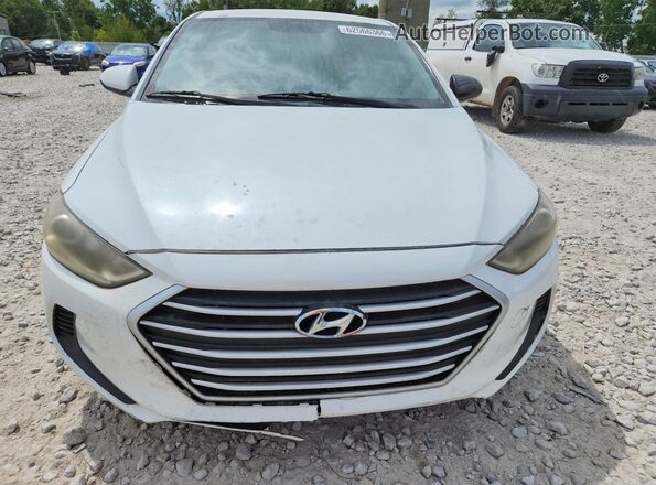 5NPD74LF6JH347020 2018 HYUNDAI ELANTRA White წინა ხედი