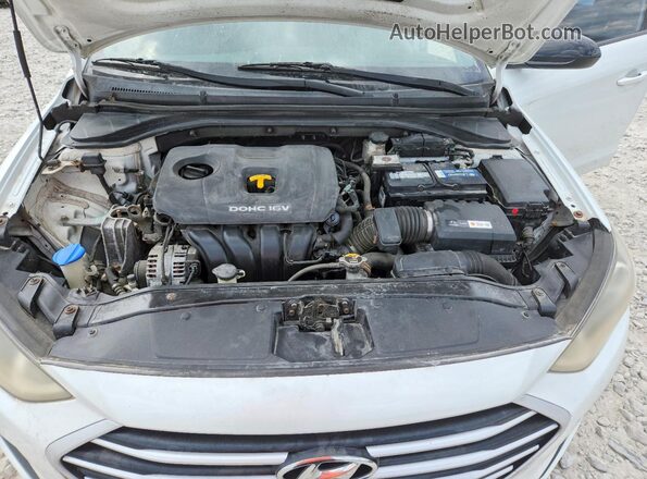 5NPD74LF6JH347020 2018 HYUNDAI ELANTRA White უკანა სალონის ხედი