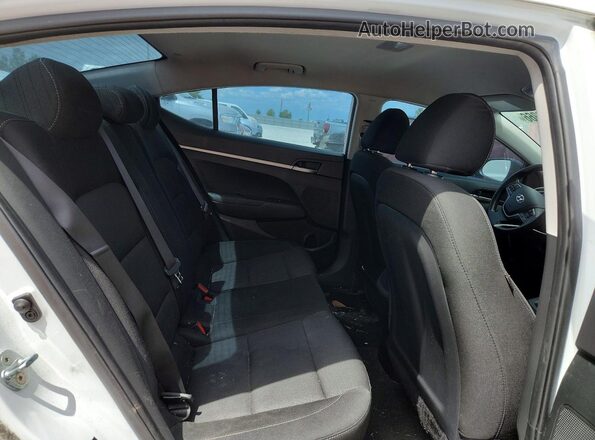 5NPD74LF6JH347020 2018 HYUNDAI ELANTRA White უკანა სავარძლების ხედი