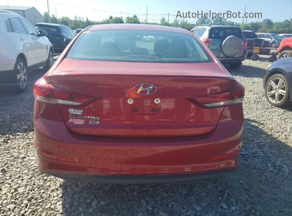 5NPD74LF6JH349639 2018 HYUNDAI ELANTRA Red Widok z tyłu