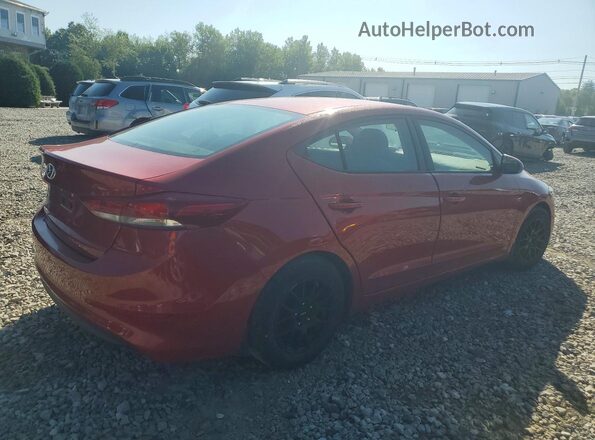 5NPD74LF6JH349639 2018 HYUNDAI ELANTRA Red Tył prawy