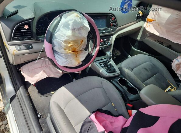 5NPD74LF6JH377389 2018 HYUNDAI ELANTRA Silver Вид панелі приладів