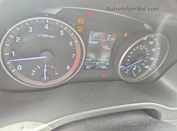 5NPD74LF6JH377389 2018 HYUNDAI ELANTRA Silver Вид щитка приладів