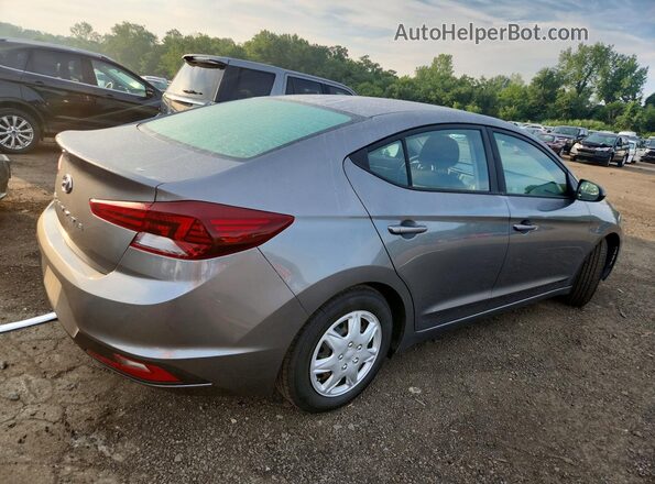 5NPD74LF6KH420761 2019 HYUNDAI ELANTRA Gray Rear right