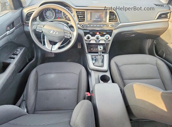 5NPD74LF6KH420761 2019 HYUNDAI ELANTRA Gray Dashboard view