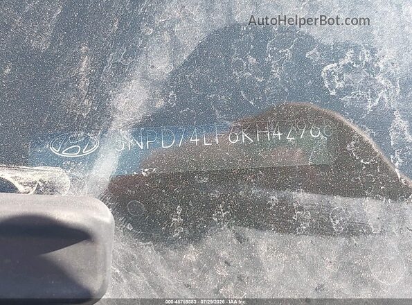 5NPD74LF6KH429685 2019 HYUNDAI ELANTRA Silver Շարժիչի բաժամունքի տեսք