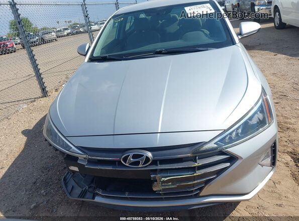 5NPD74LF6KH429685 2019 HYUNDAI ELANTRA Silver Սարքավորումների վահանակի տեսք