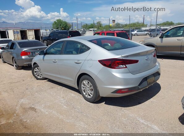 5NPD74LF6KH429685 2019 HYUNDAI ELANTRA Silver Հետևի ձախ