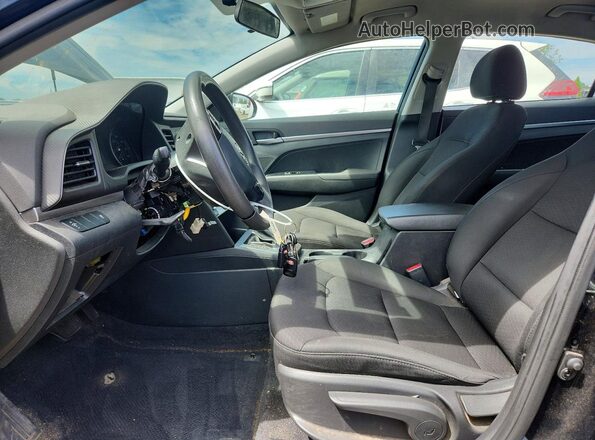 5NPD74LF6KH438368 2019 HYUNDAI ELANTRA Black Widok wnętrza z przodu
