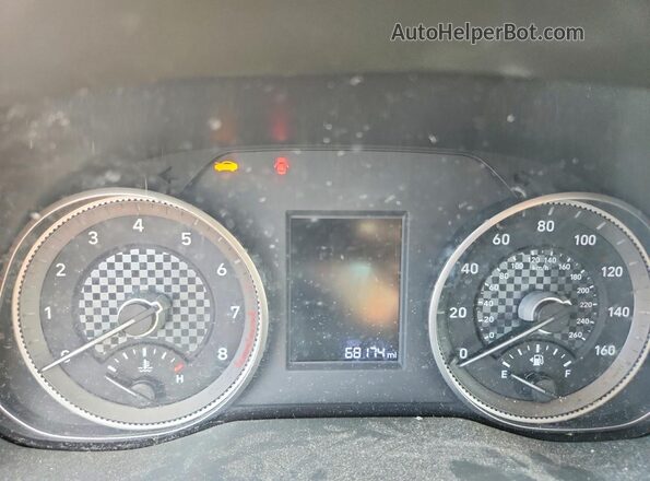 5NPD74LF6KH438368 2019 HYUNDAI ELANTRA Black Widok zestawu wskaźników