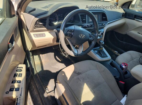 5NPD74LF6KH464355 2019 HYUNDAI ELANTRA White Vista del salpicadero