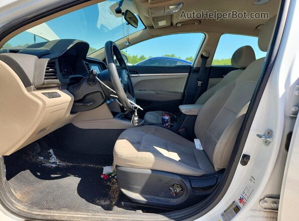5NPD74LF6KH464355 2019 HYUNDAI ELANTRA White Vista interior delantera