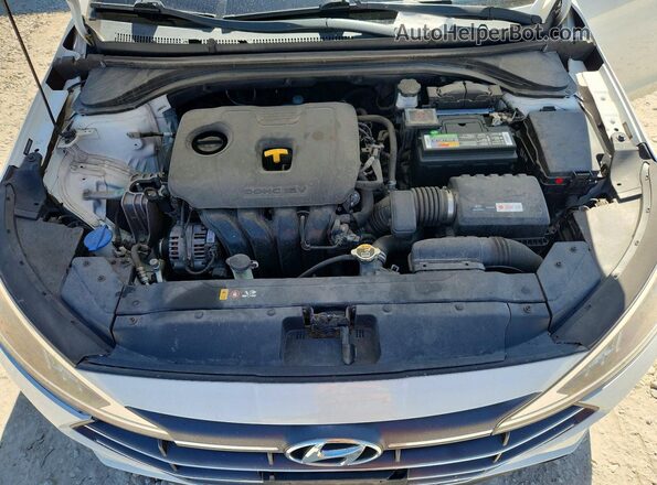 5NPD74LF6KH464355 2019 HYUNDAI ELANTRA White Vista interior trasera