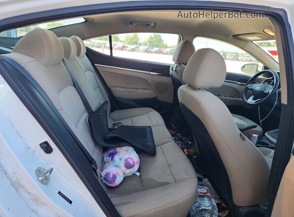 5NPD74LF6KH464355 2019 HYUNDAI ELANTRA White Vista de los asientos traseros