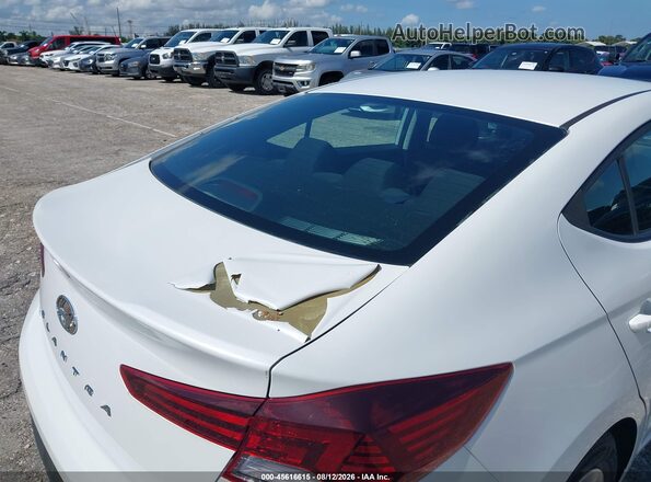 5NPD74LF6KH481429 2019 HYUNDAI ELANTRA White წინა ხედი