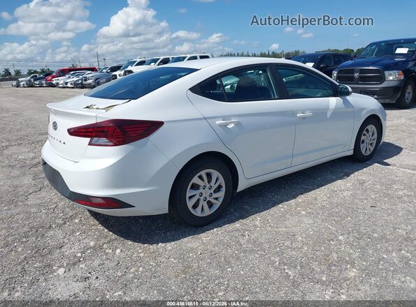 5NPD74LF6KH481429 2019 HYUNDAI ELANTRA White უკანა მარჯვენა