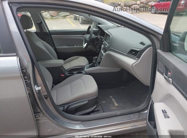 5NPD74LF6KH491877 2019 HYUNDAI ELANTRA Gray Սալոնի դիմացի տեսք