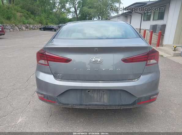 5NPD74LF6KH491877 2019 HYUNDAI ELANTRA Gray 