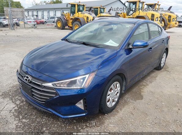 5NPD74LF6KH492172 2019 HYUNDAI ELANTRA Blue Widok z przodu