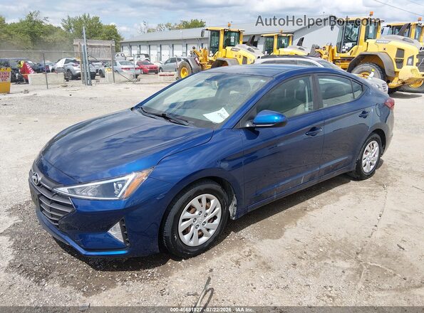 5NPD74LF6KH492172 2019 HYUNDAI ELANTRA Blue Przód lewy