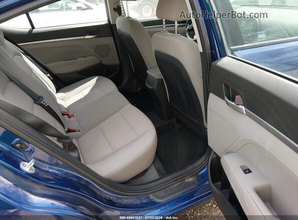 5NPD74LF6KH492172 2019 HYUNDAI ELANTRA Blue Widok naklejki z numerem VIN