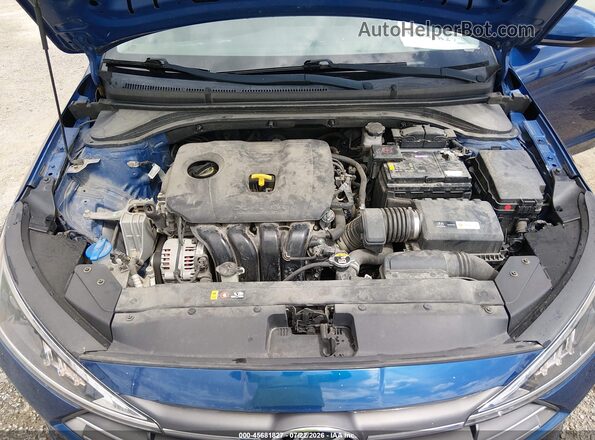5NPD74LF6KH492172 2019 HYUNDAI ELANTRA Blue Widok z tyłu