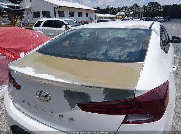 5NPD74LF6KH493368 2019 HYUNDAI ELANTRA White Դիմացի տեսք