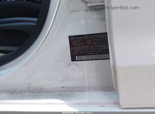 5NPD74LF6KH493368 2019 HYUNDAI ELANTRA White Շարժիչի բաժամունքի տեսք