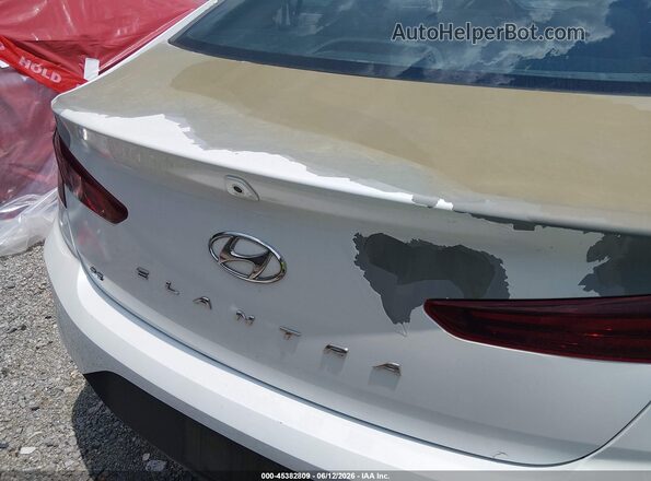 5NPD74LF6KH493368 2019 HYUNDAI ELANTRA White Սարքավորումների վահանակի տեսք