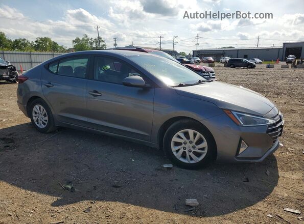 5NPD74LF6KH495525 2019 HYUNDAI ELANTRA Gray წინა მარჯვენა