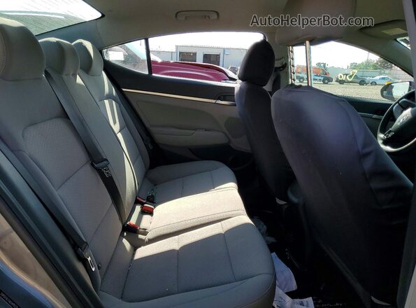5NPD74LF6KH495525 2019 HYUNDAI ELANTRA Gray უკანა სავარძლების ხედი