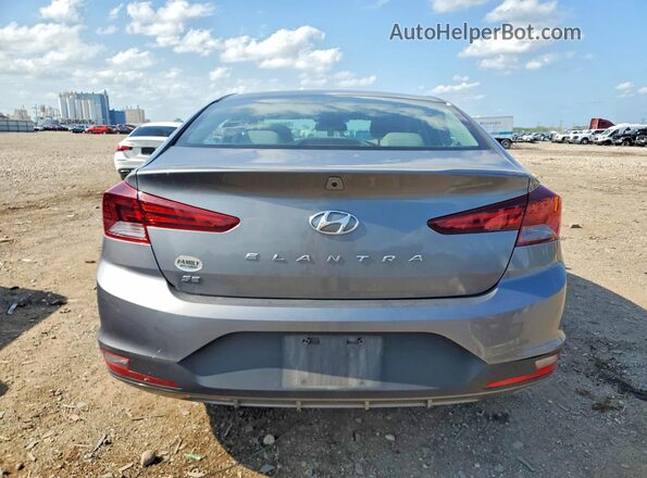 5NPD74LF6KH495525 2019 HYUNDAI ELANTRA Gray უკანა ხედი