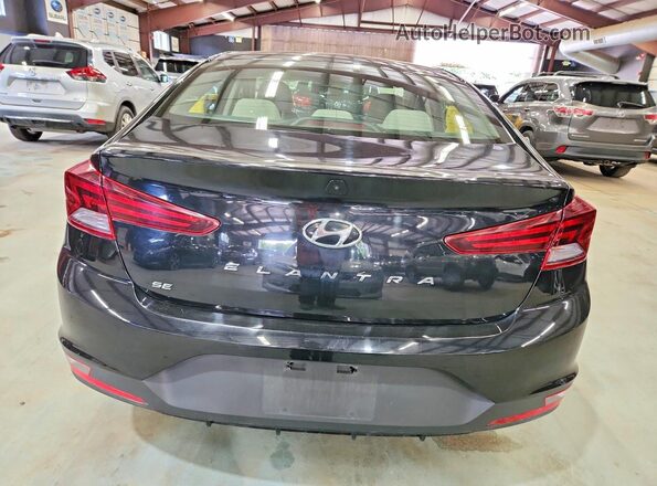 5NPD74LF6KH496769 2019 HYUNDAI ELANTRA Black წინა სალონის ხედი