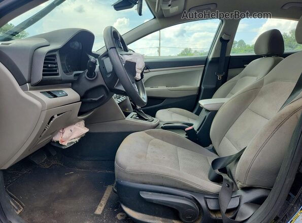 5NPD74LF6LH556650 2020 HYUNDAI ELANTRA Black წინა სალონის ხედი