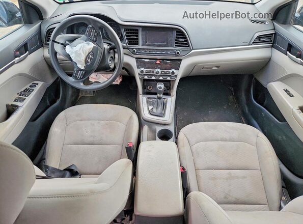 5NPD74LF6LH556650 2020 HYUNDAI ELANTRA Black წინა პანელის ხედი