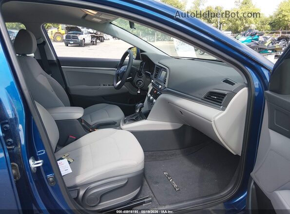 5NPD74LF6LH608973 2020 HYUNDAI ELANTRA Blue Widok wnętrza z przodu