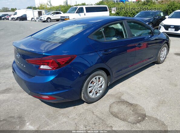 5NPD74LF6LH609959 2020 HYUNDAI ELANTRA Blue Задня права чверть