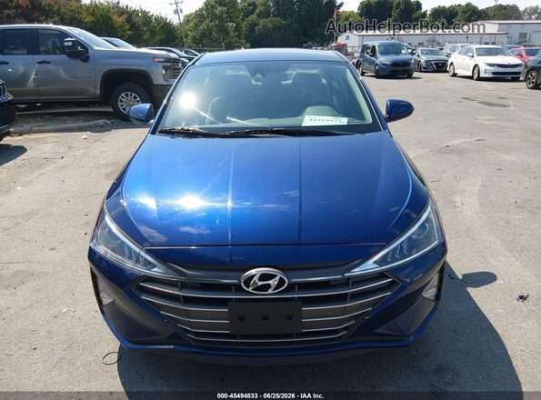 5NPD74LF6LH609959 2020 HYUNDAI ELANTRA Blue Вид щитка приладів